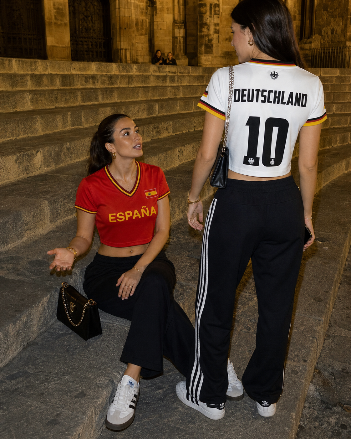 KickBabe Model im Country Crop Top